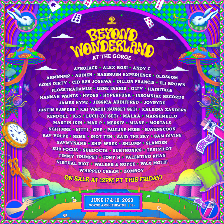 Beyondwonderland The Gorge Anuncia Line Up