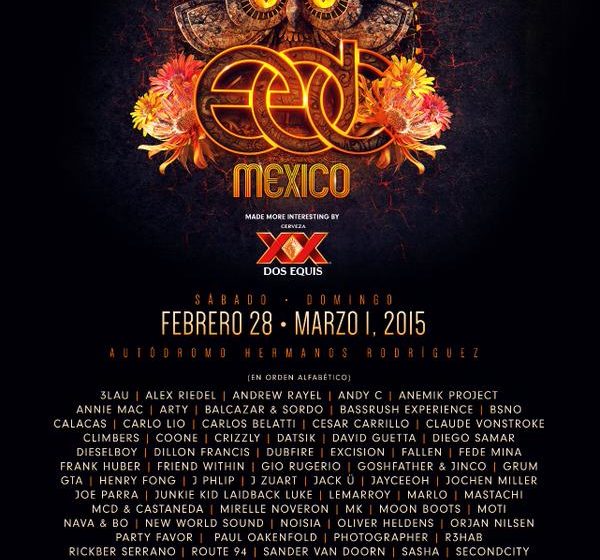  EDC  MEXICO 2015 CARTEL COMPLETO