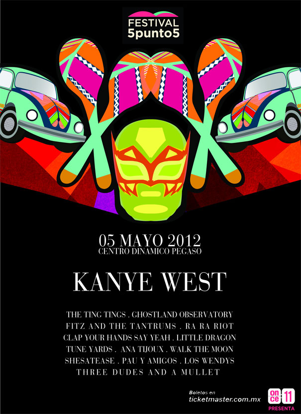Kanye West en el festival 5punto5