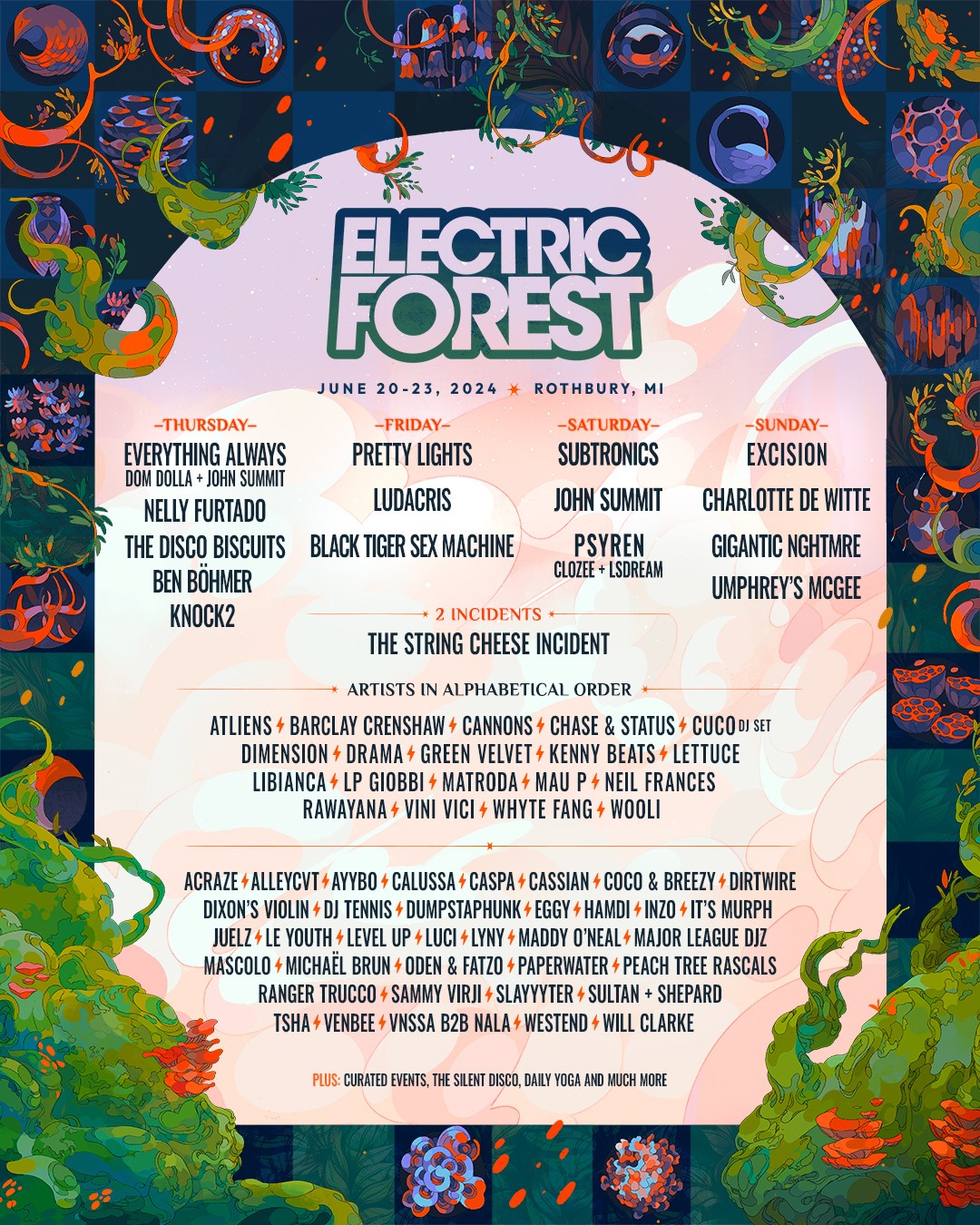 Electric Forest 2024 Anuncia Su Line Up Vinil TV   Electric Forest 